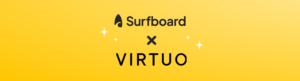 Surfboard and Virtuo logos