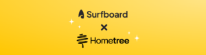 Surfboard and Hometree logos