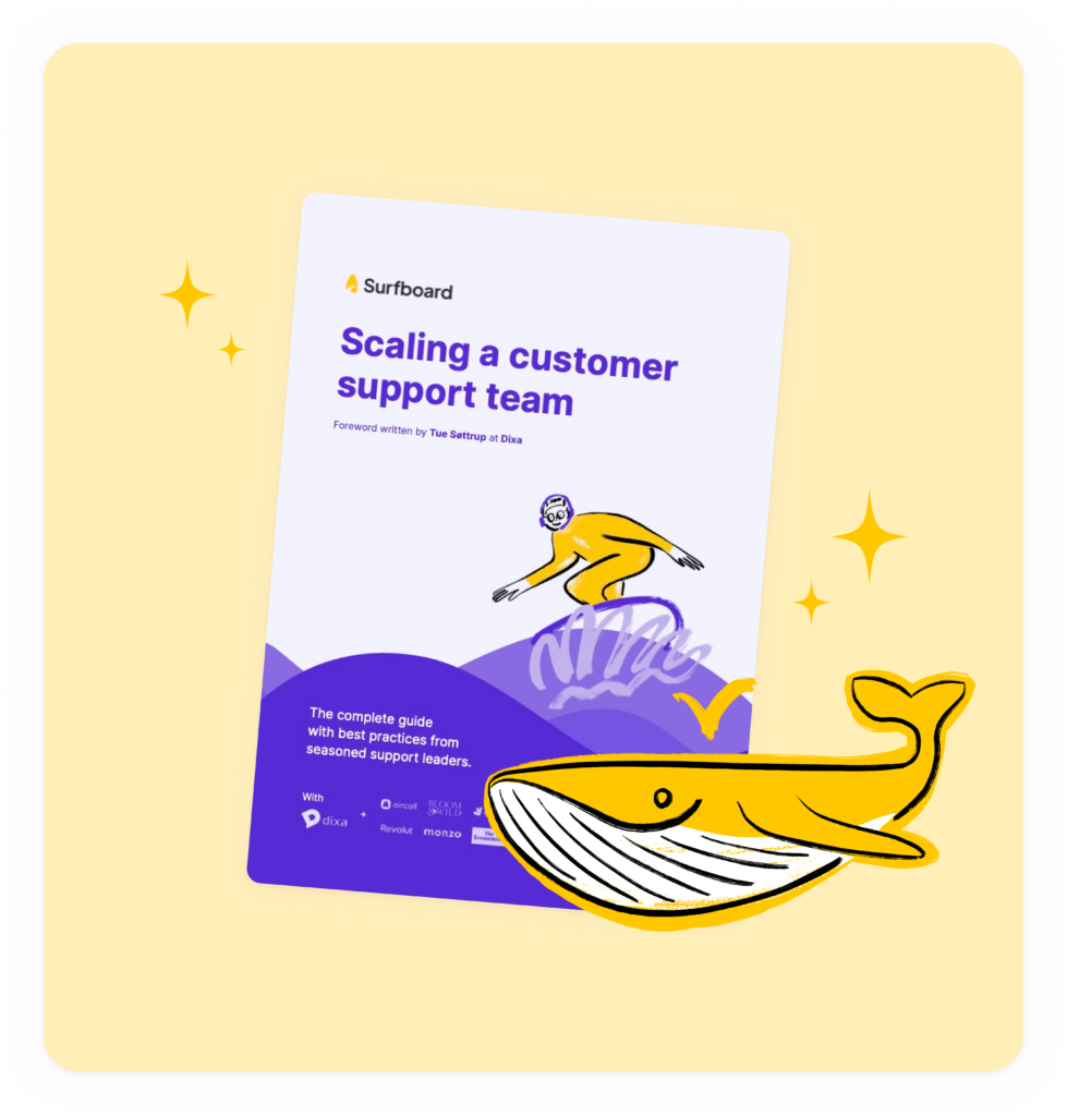 Scaling a customer support team eBook cover