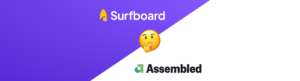 Surfboard and Assembled logos